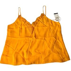 NEW Melrose and Market Size 1X Orange Lace V Neckline Camisole With Tags
